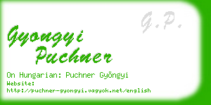 gyongyi puchner business card