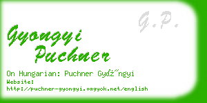 gyongyi puchner business card